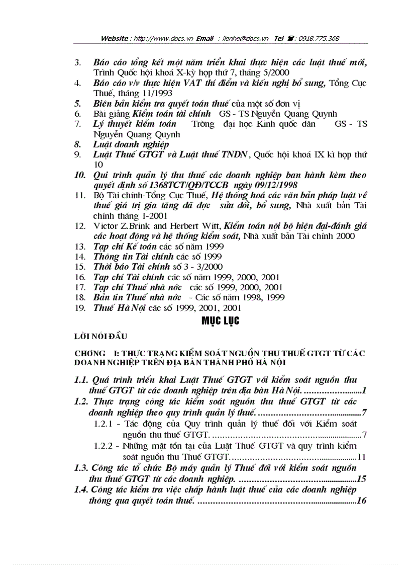image for page Thực trạng kiểm soát nguồn thu thuế gtgt từ các doanh nghiệp trên địa bàn thành phố hà nội