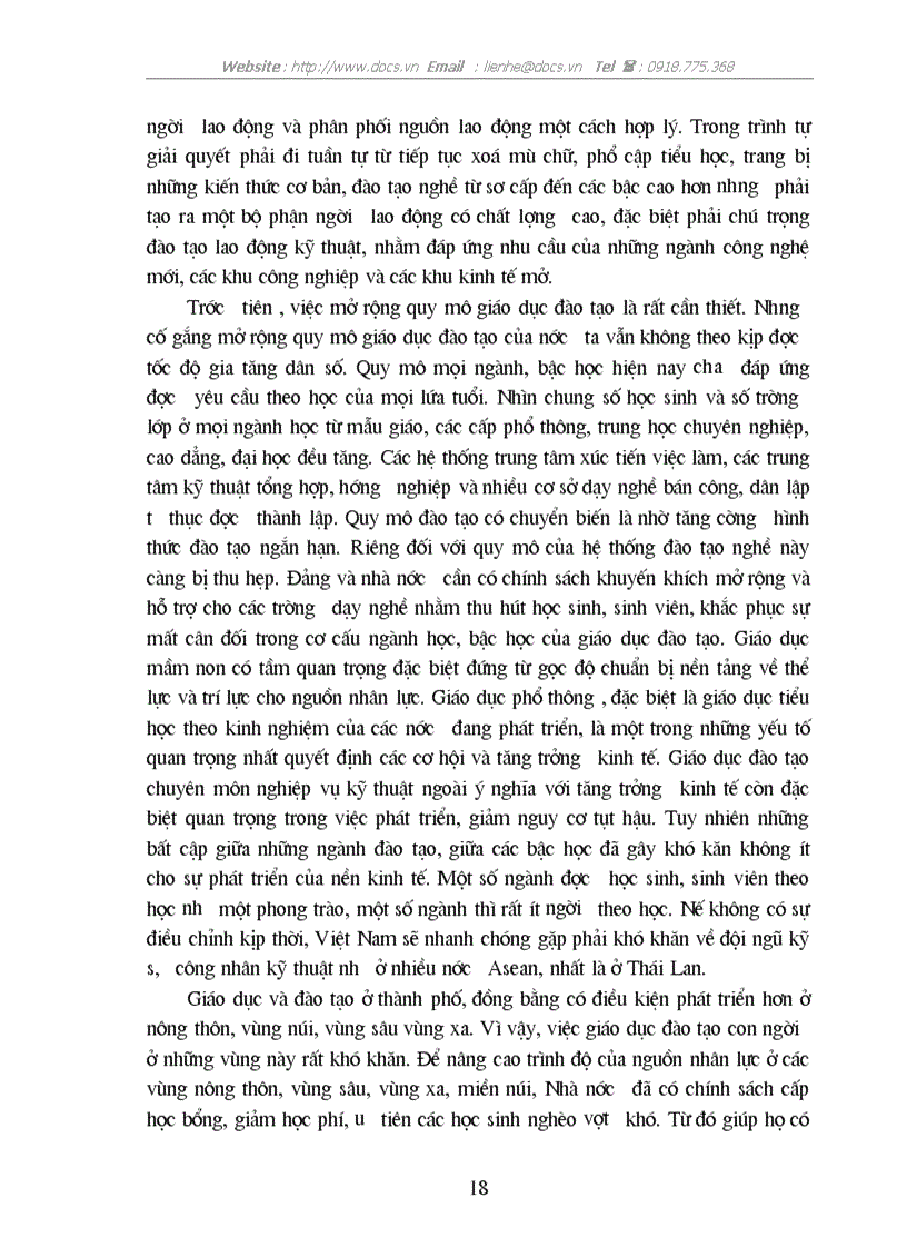 image for page Thực trạng và giải pháp để nâng cao hiệu quả của đào tạo và sử dụng nguồn nhân lực phục vụ cho sự nghiệp công nghiệp hoá hiện đại hoá ở Việt Nam