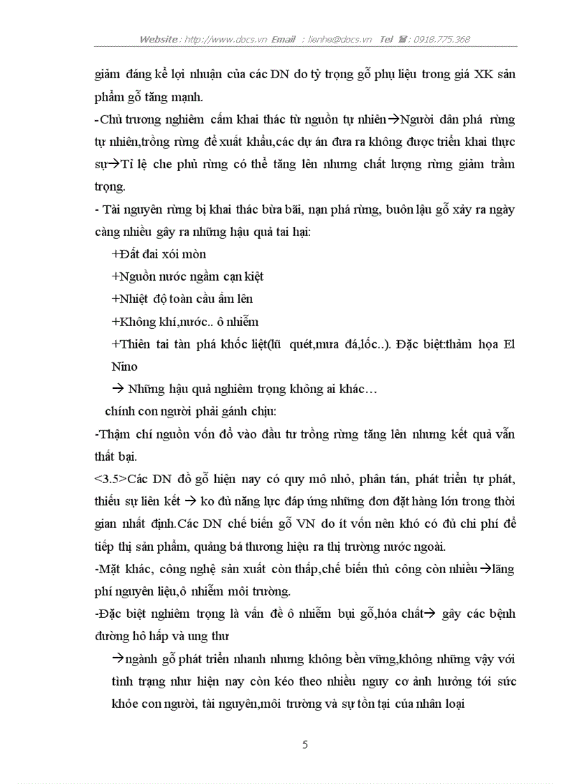 image for page Tác động tới môi trường của hoạt động trồng chế biến xuất khẩu các sản phẩm gỗ