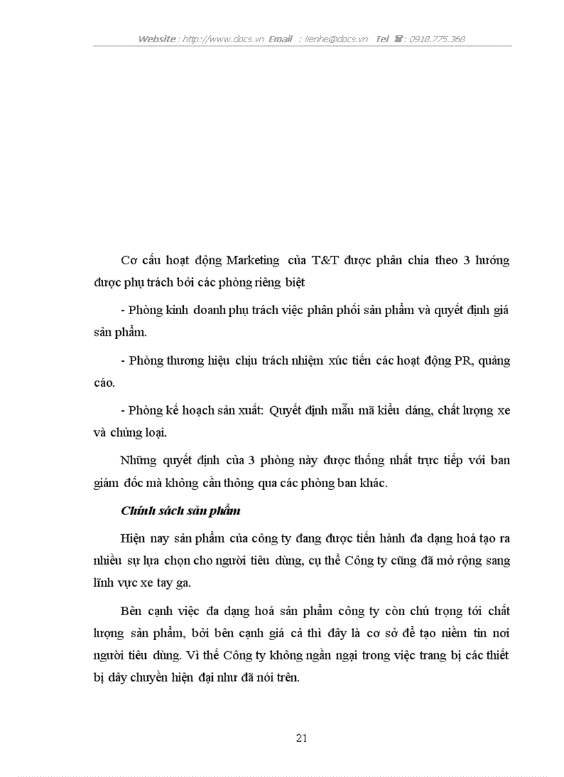 image for page Thực trạng và một vài giải pháp cho kênh phân phối của Công ty TNHH T T trên thị trường Việt Nam