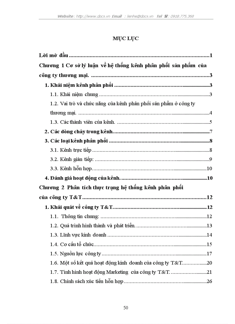 image for page Thực trạng và một vài giải pháp cho kênh phân phối của Công ty TNHH T T trên thị trường Việt Nam