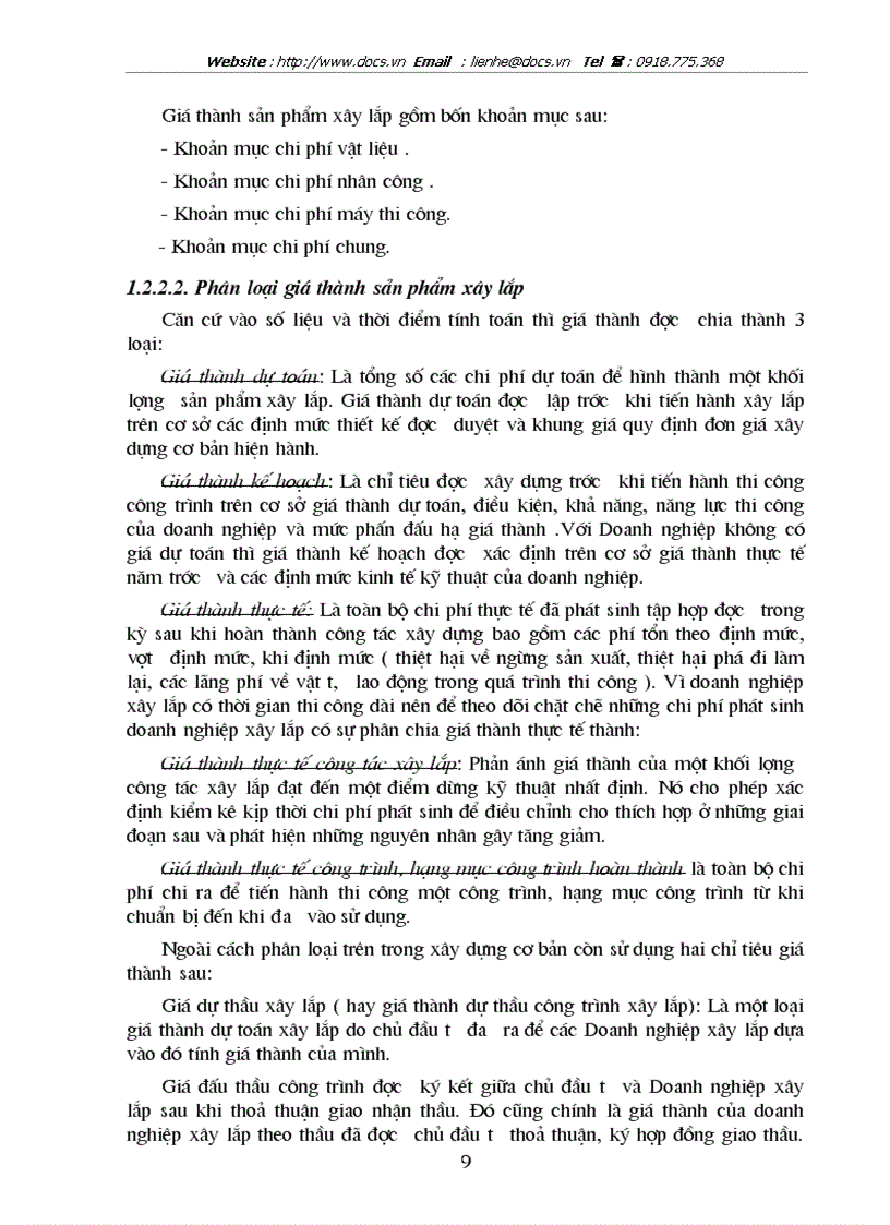 image for page Hoàn thiện hạch toán chi phí sản xuất và tính giá thành sản phẩm xây lắp với việc tăng cường quản trị tại Công ty cp Hà Đô