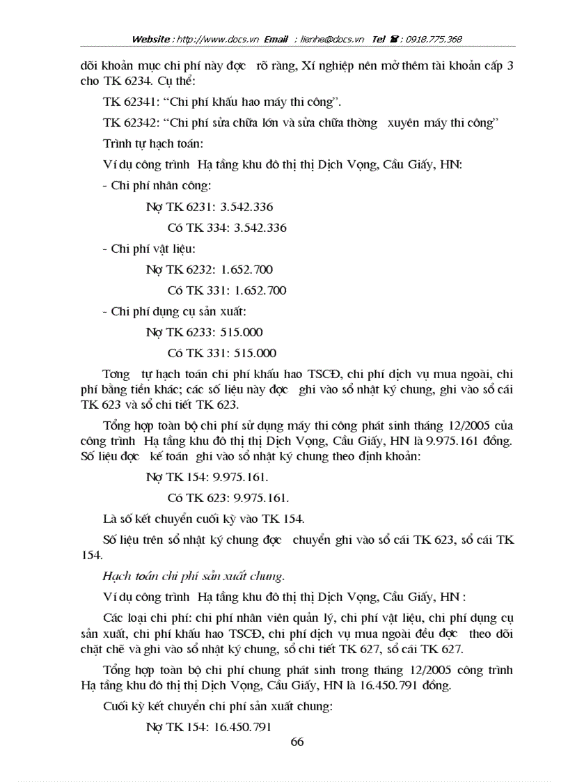 image for page Hoàn thiện hạch toán chi phí sản xuất và tính giá thành sản phẩm xây lắp với việc tăng cường quản trị tại Công ty cp Hà Đô
