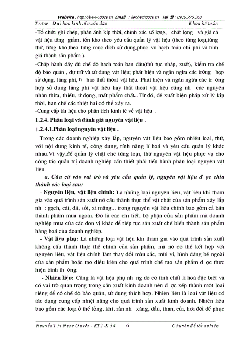 image for page Hoàn thiện kế toán vật liệu với việc nâng cao hiệu quả sử dụng vốn lưu động tại Công ty cổ phần Hà Đô