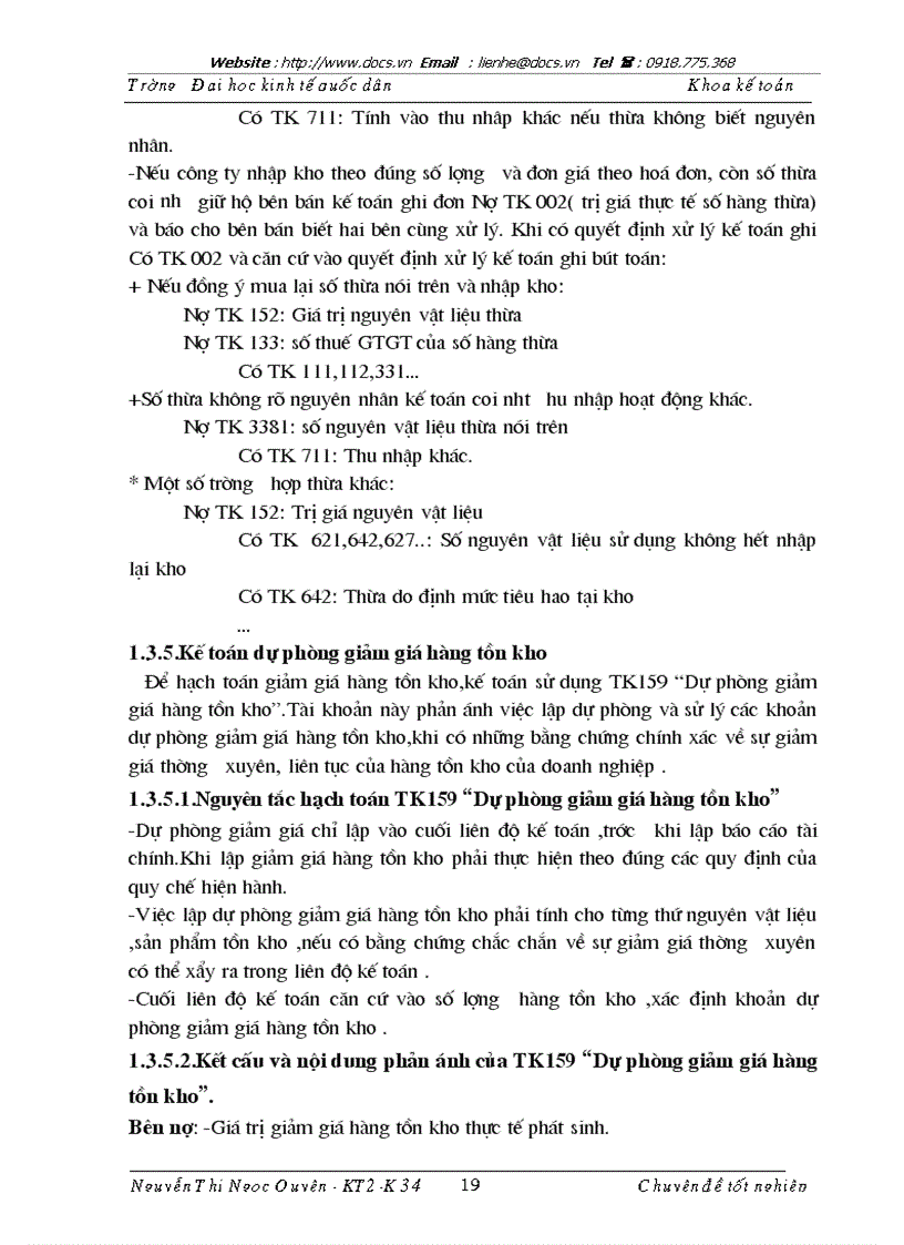 image for page Hoàn thiện kế toán vật liệu với việc nâng cao hiệu quả sử dụng vốn lưu động tại Công ty cổ phần Hà Đô