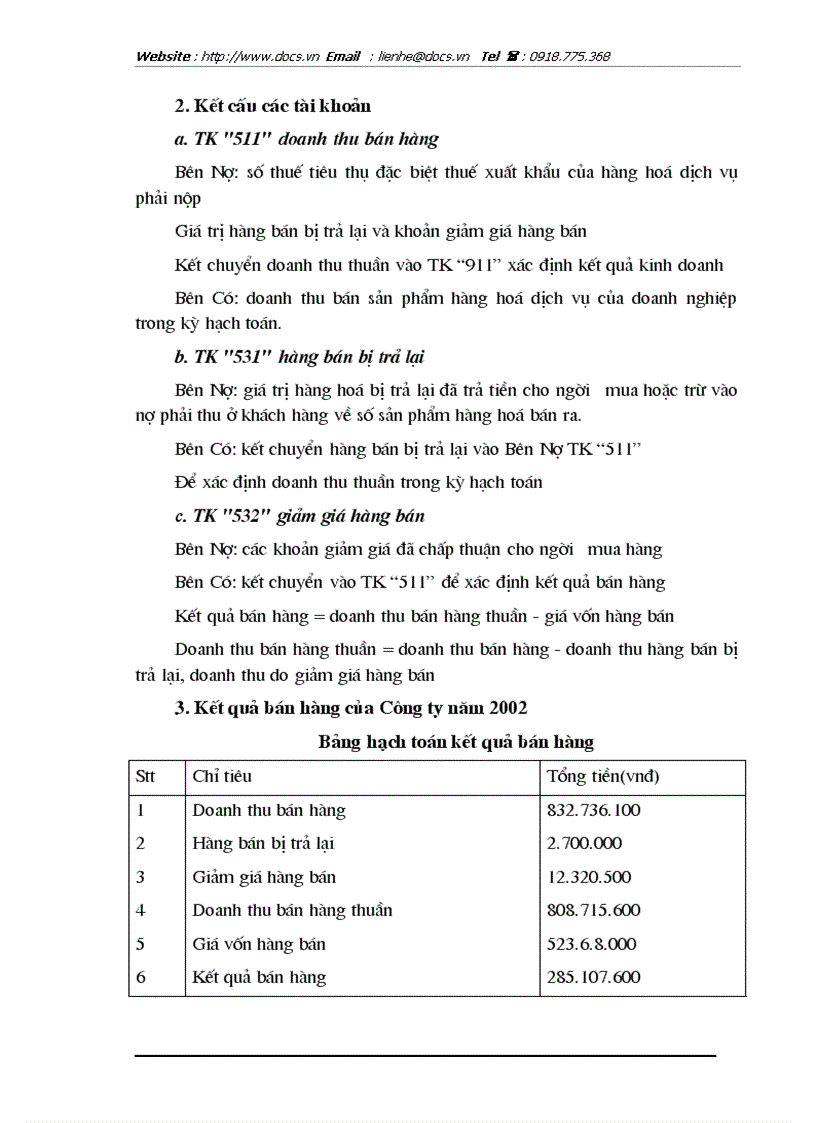 image for page Thực trạng giải pháp nhằm hoàn thiện công tác kế toán thành phẩm TTTP xác định kết quả bán hàng tại C ty Lê Bảo Minh
