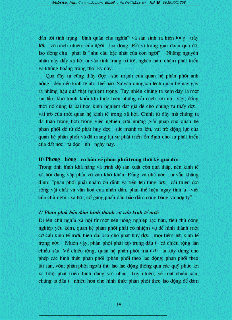 image for page Các hình thức phân phối và các hình thức thu nhập