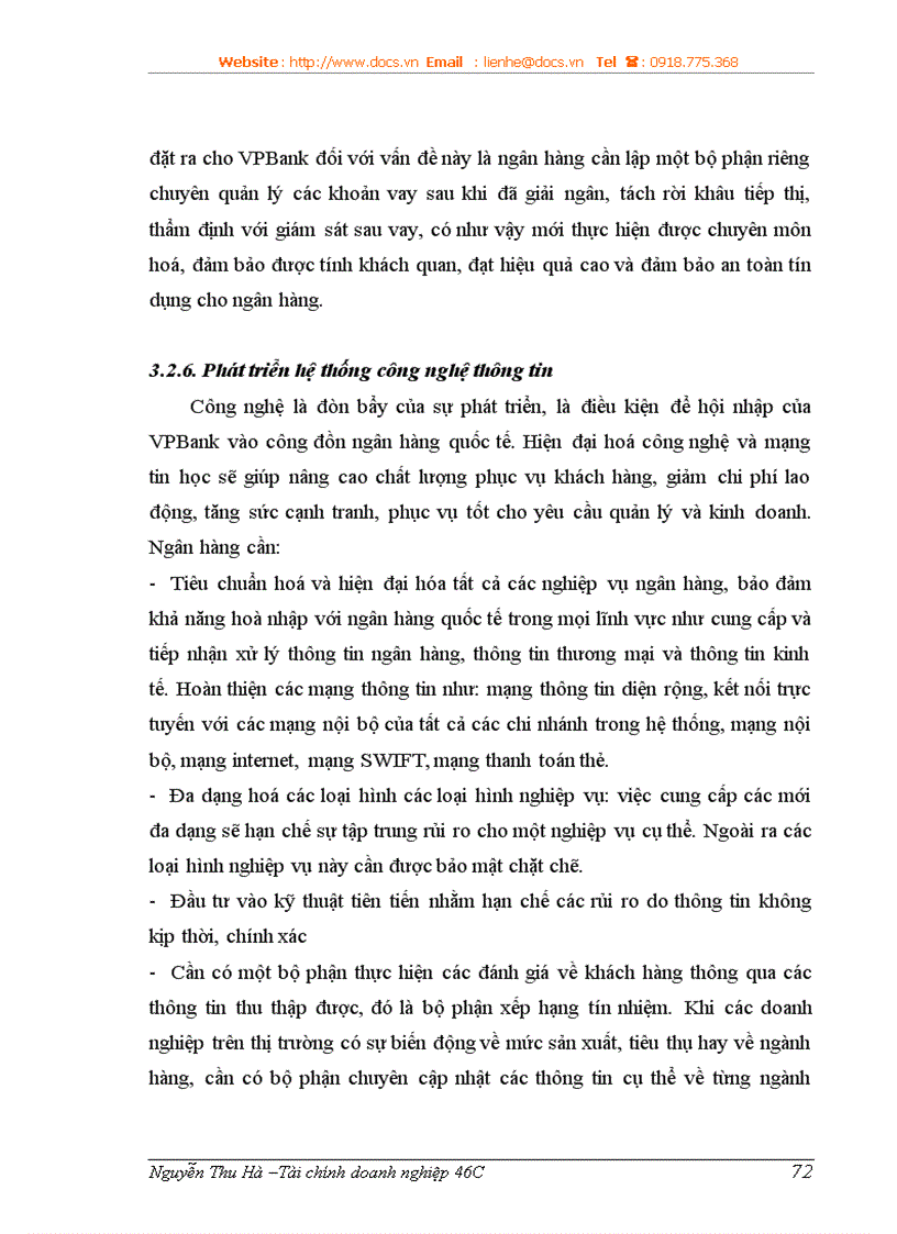 image for page Phòng ngừa và hạn chế rủi ro tín dụng tại ngân hàng thương mại cổ phần các doanh nghiệp ngoài quốc doanh VPBank