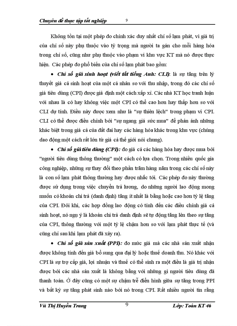 image for page Phân tích tác động của nhân tố cơ bản tới lạm phát ở VN