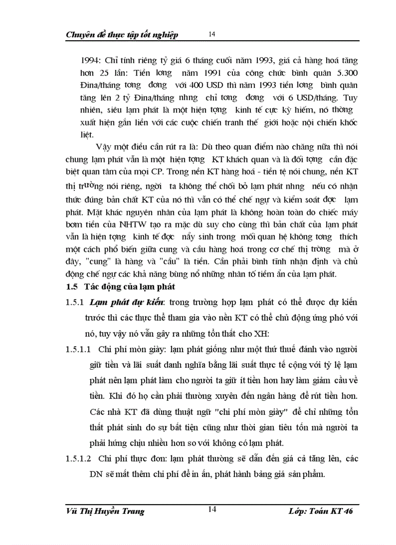 image for page Phân tích tác động của nhân tố cơ bản tới lạm phát ở VN