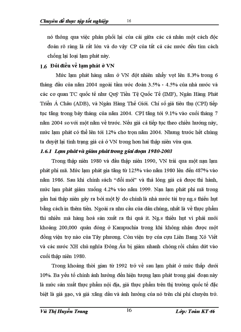 image for page Phân tích tác động của nhân tố cơ bản tới lạm phát ở VN