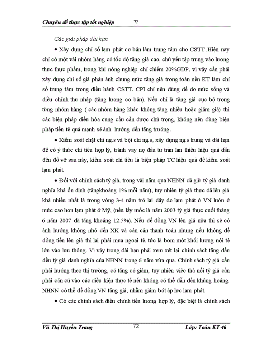 image for page Phân tích tác động của nhân tố cơ bản tới lạm phát ở VN