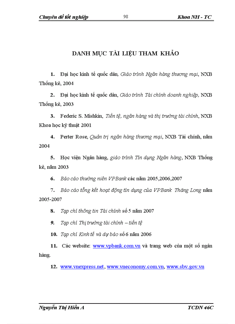 image for page Phân tích thực trạng và giải pháp về công tác cho vay trả góp mua ôtô của vpbank pgd trần duy hưng