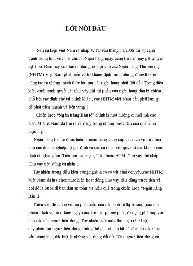 image for page Phát triển cho vay tiêu dùng tại Sở giao dịch 1 Ngân hàng Công thương Việt Nam