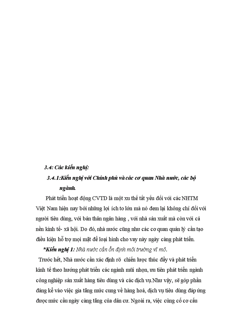 image for page Phát triển cho vay tiêu dùng tại Sở giao dịch 1 Ngân hàng Công thương Việt Nam