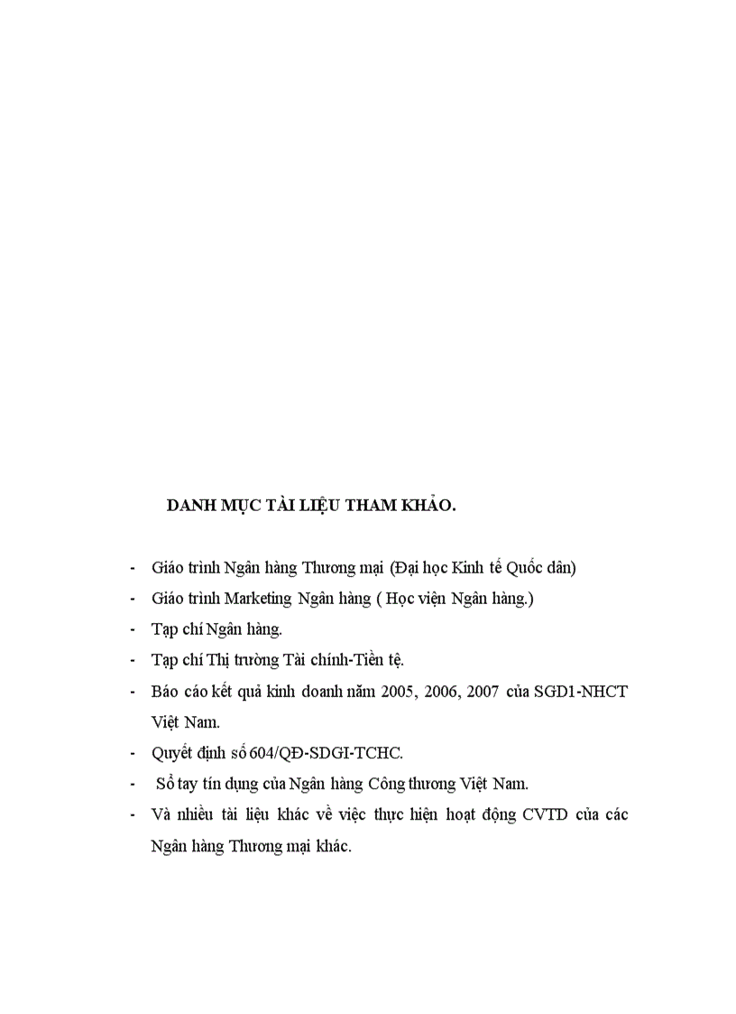 image for page Phát triển cho vay tiêu dùng tại Sở giao dịch 1 Ngân hàng Công thương Việt Nam