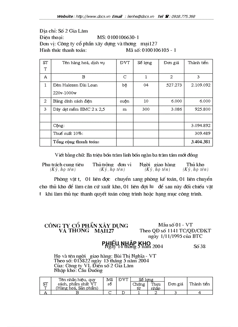 image for page Hoàn thiện công tác kế toán nguyên vật liệu và công cụ dụng cụ tại Công ty cổ phần xây dựng và thương mại127