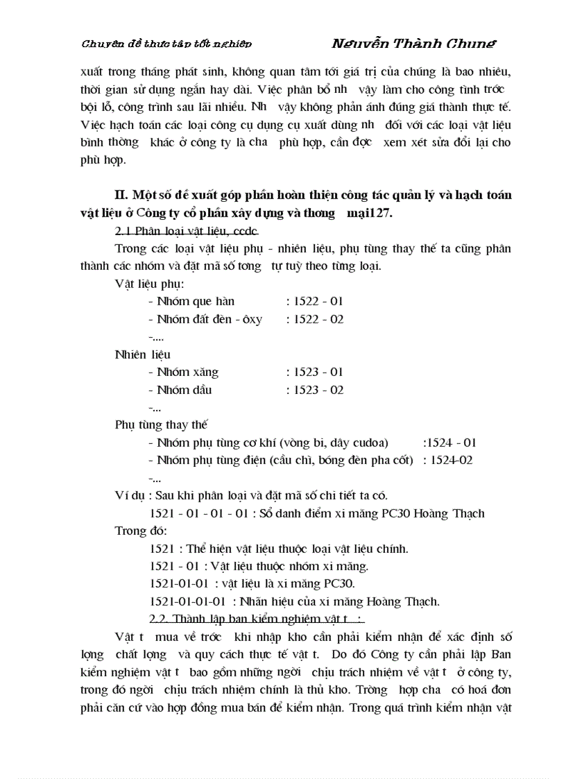 image for page Hoàn thiện công tác kế toán nguyên vật liệu và công cụ dụng cụ tại Công ty cổ phần xây dựng và thương mại127