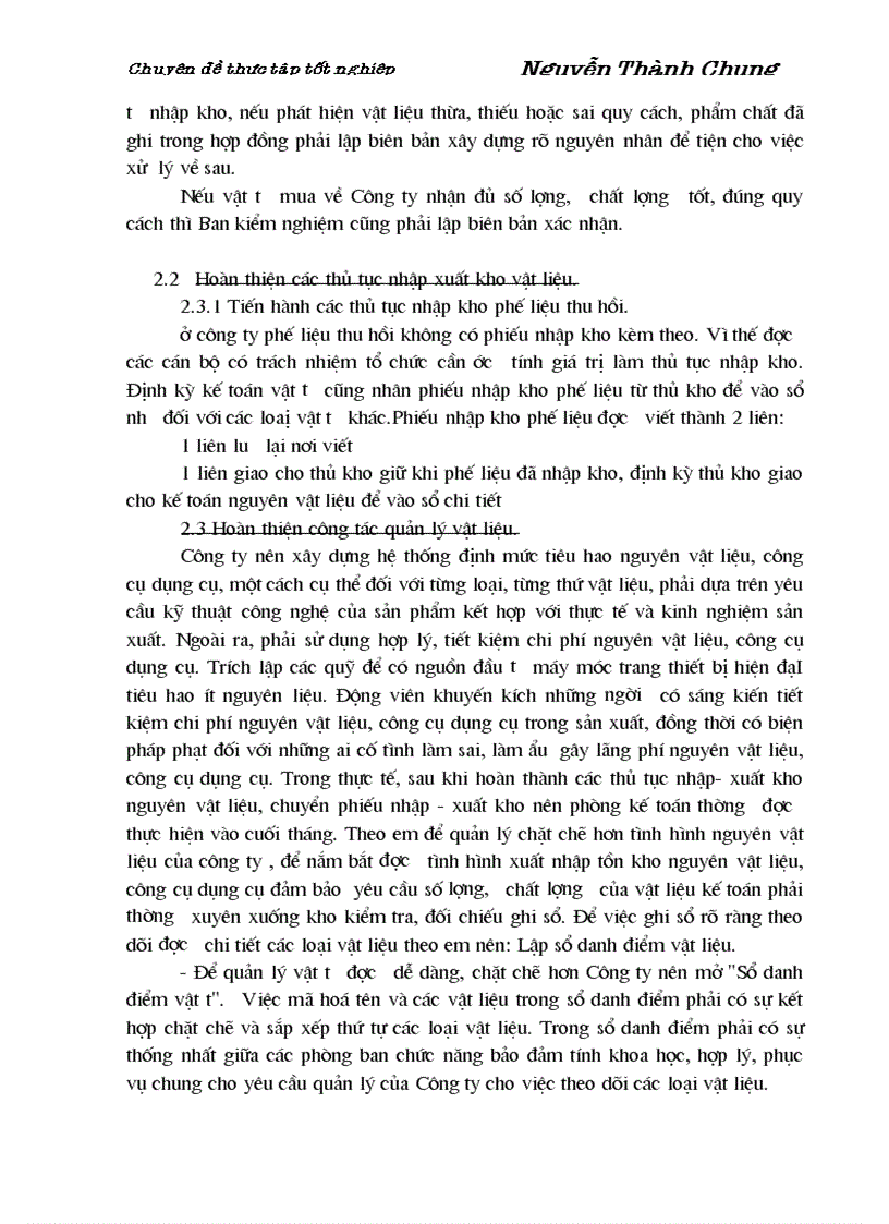 image for page Hoàn thiện công tác kế toán nguyên vật liệu và công cụ dụng cụ tại Công ty cổ phần xây dựng và thương mại127