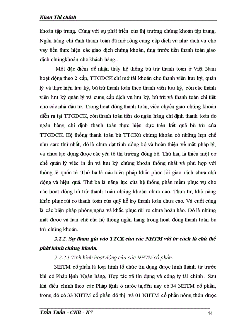 image for page Phát huy vai trò của Ngân hàng thương mại đối với sự phát triển của thị trường chứng khoán Việt Nam