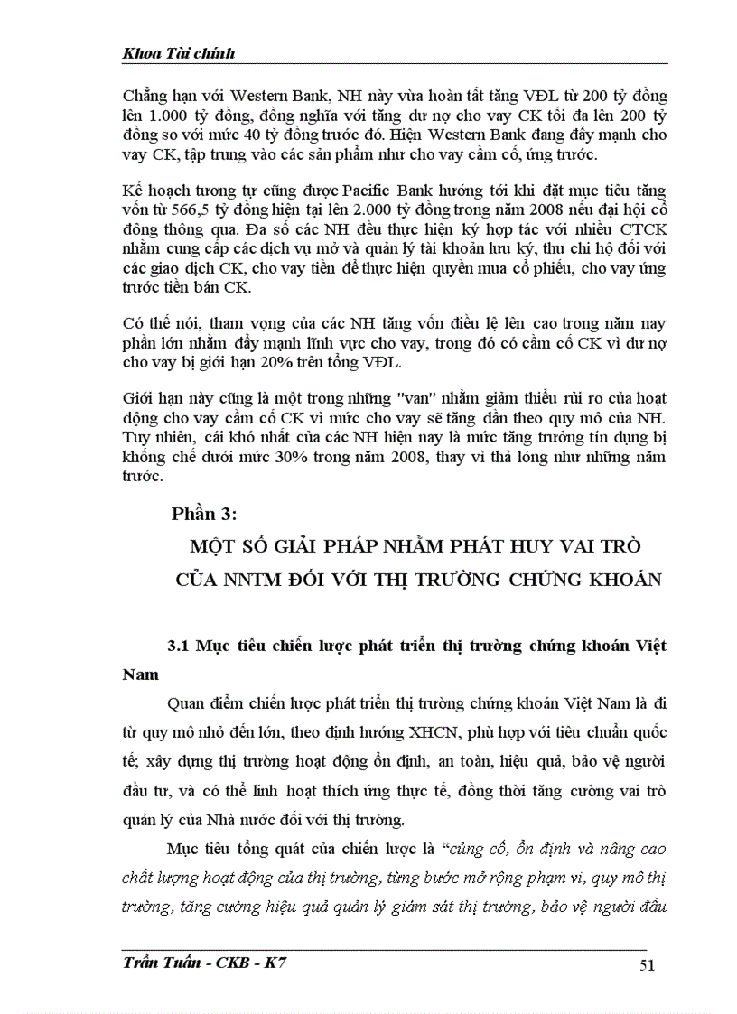 image for page Phát huy vai trò của Ngân hàng thương mại đối với sự phát triển của thị trường chứng khoán Việt Nam