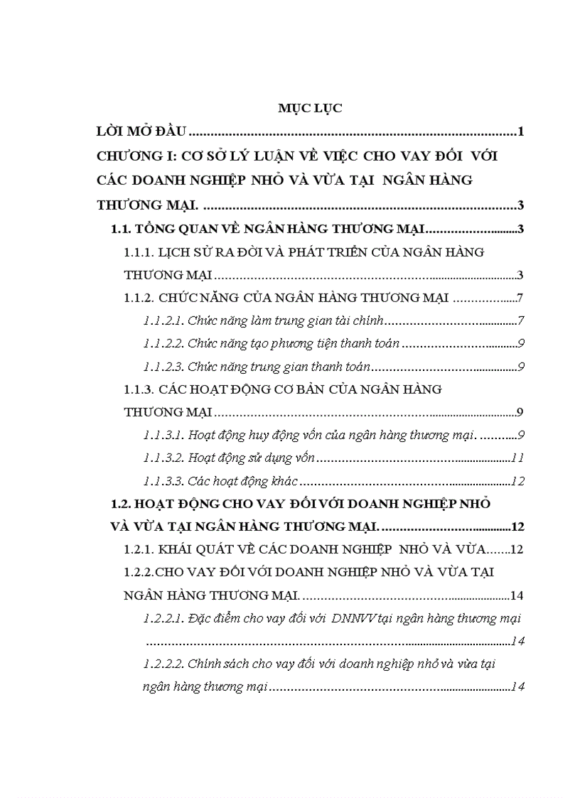 image for page Giải pháp nhằm mở rộng cho vay đối với các doanh nghiệp nhỏ và vừa tại Ngân hàng Đầu tư và Phát triển Việt Nam chi nhánh Nam Hà Nội