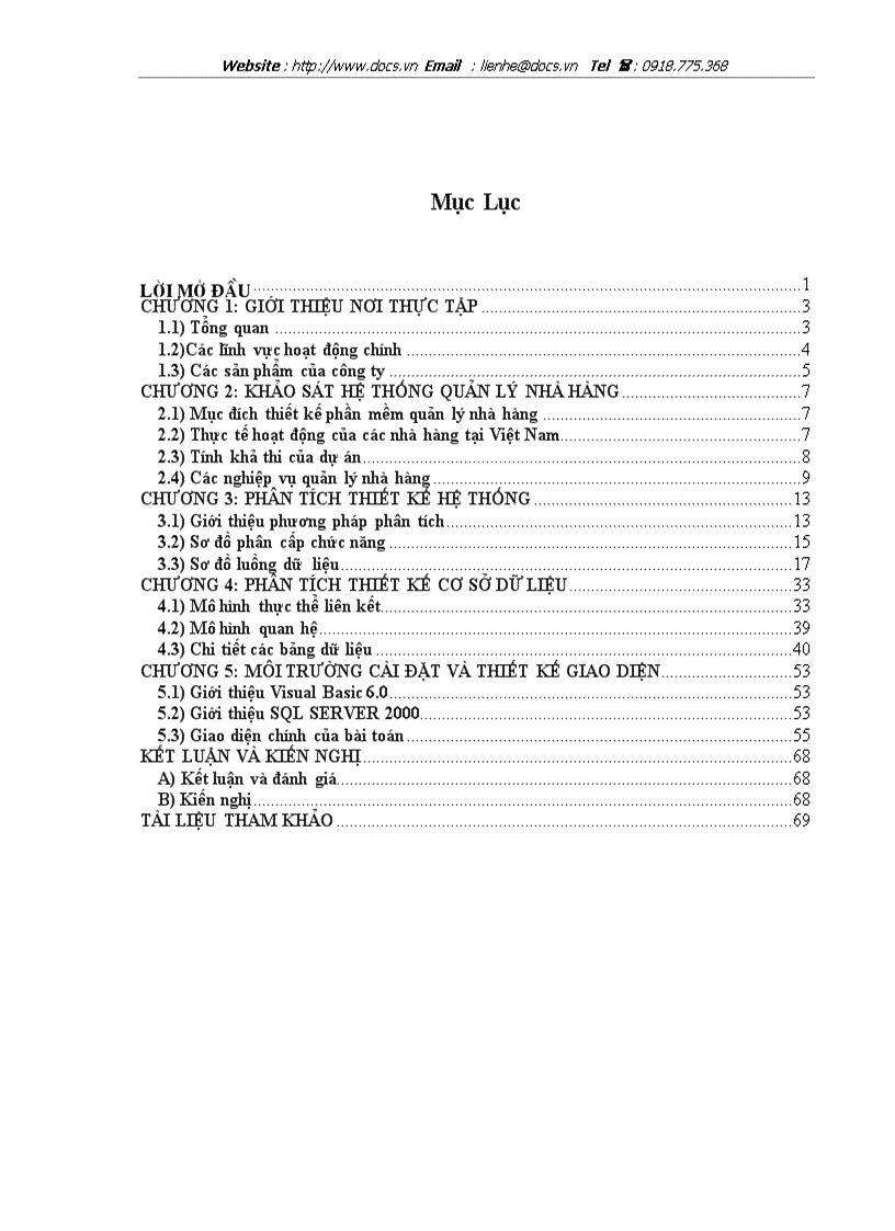 image for page Quản lý bán hàng cho hệ thống Quản lý nhà hàng