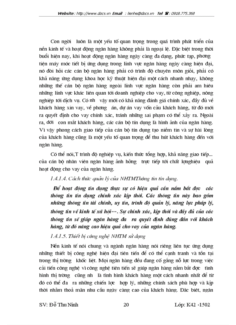 image for page Nâng cao hiệu quả hoạt động cho vay đối với doanh nghiệp vừa và nhỏ tại chi nhánh NHCT Hoàn Kiếm Thực trạng và giải pháp