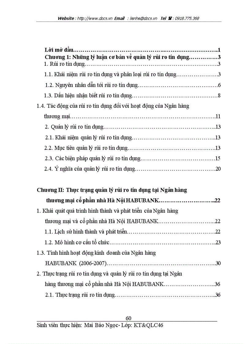 image for page Một số giải pháp quản lý rủi ro tín dụng ở Ngân hàng thương mại và cổ phần nhà Hà Nội HABUBANK