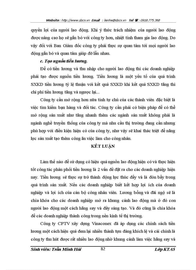 image for page Công tác kế toán tiền lương và các khoản trích theo lương của Công ty CPTV xây dựng VINACONEX