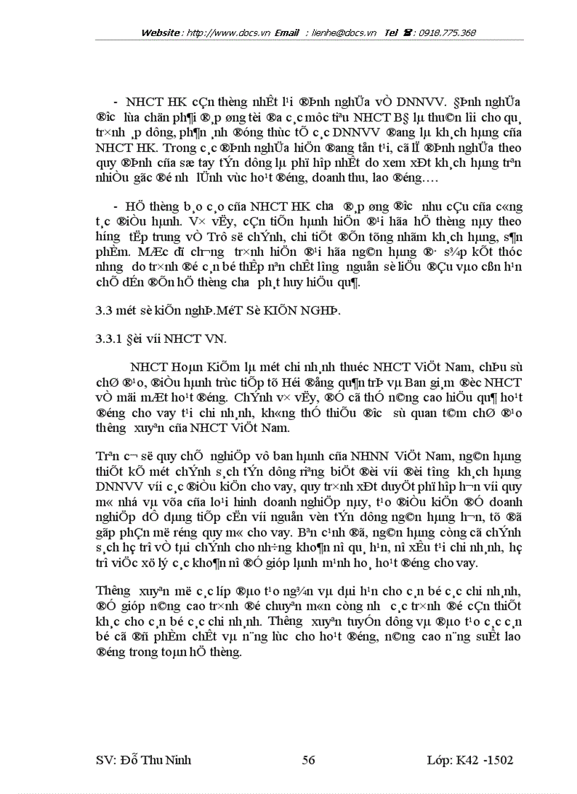 image for page Nâng cao hiệu quả hoạt động cho vay đối với doanh nghiệp vừa và nhỏ tại chi nhánh NHCT Hoàn Kiếm Thực trạng và giải pháp