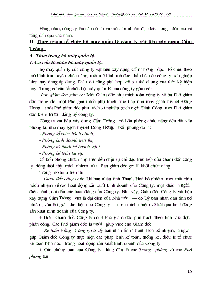 image for page Hoàn thiện tổ chức bộ máy quản lý công ty vật liệu xây dựng Cẩm Trướng