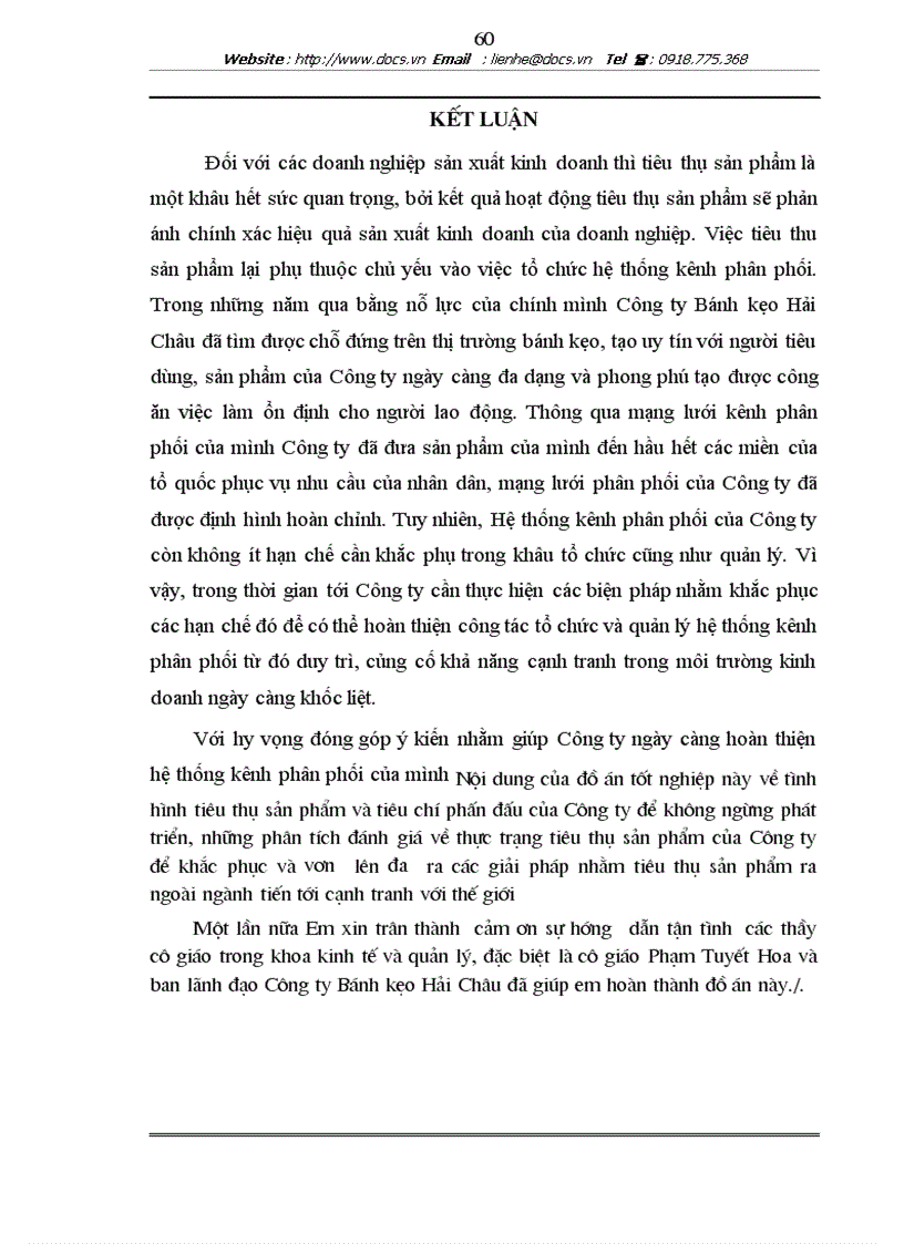 image for page Hoàn thiện quản lý và tổ chức hệ thống kênh phân phối của CTCP Bánh kẹo Hải Châu