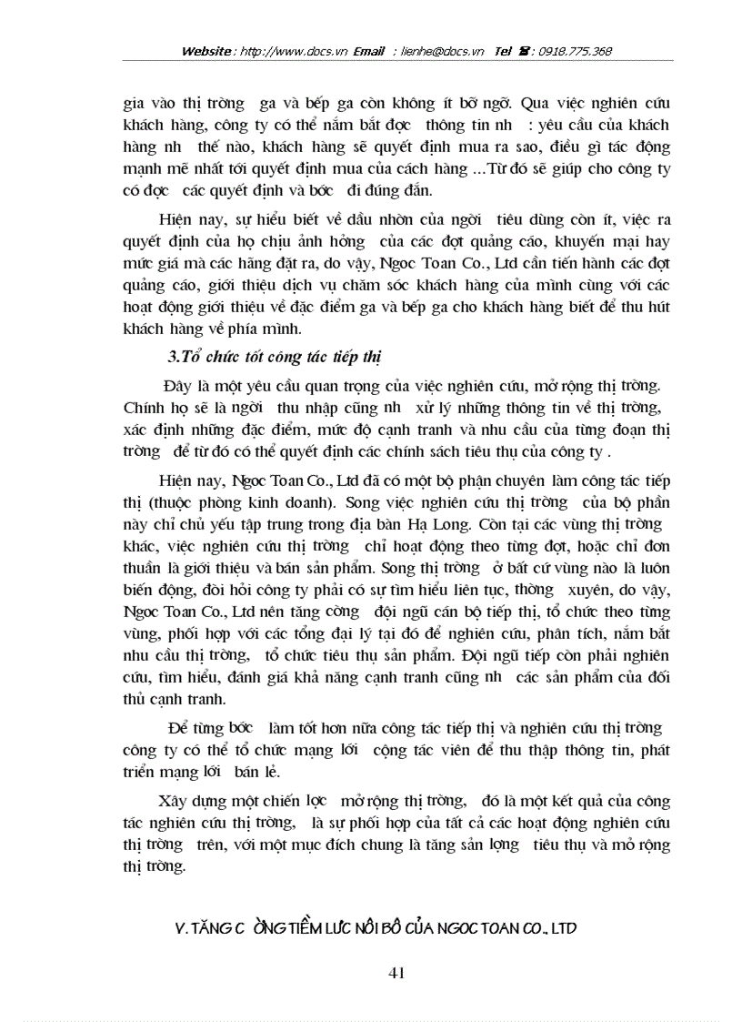 image for page Giải pháp nâng cao khả năng cạnh tranh trong lĩnh vực kinh doanh Gaz và Bếp ga ở Công ty TNHH Thương mại và Dịch vụ Ngọc Toản