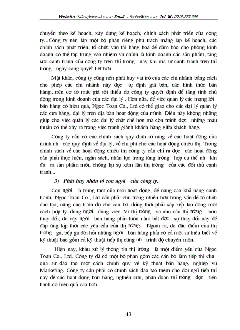image for page Giải pháp nâng cao khả năng cạnh tranh trong lĩnh vực kinh doanh Gaz và Bếp ga ở Công ty TNHH Thương mại và Dịch vụ Ngọc Toản