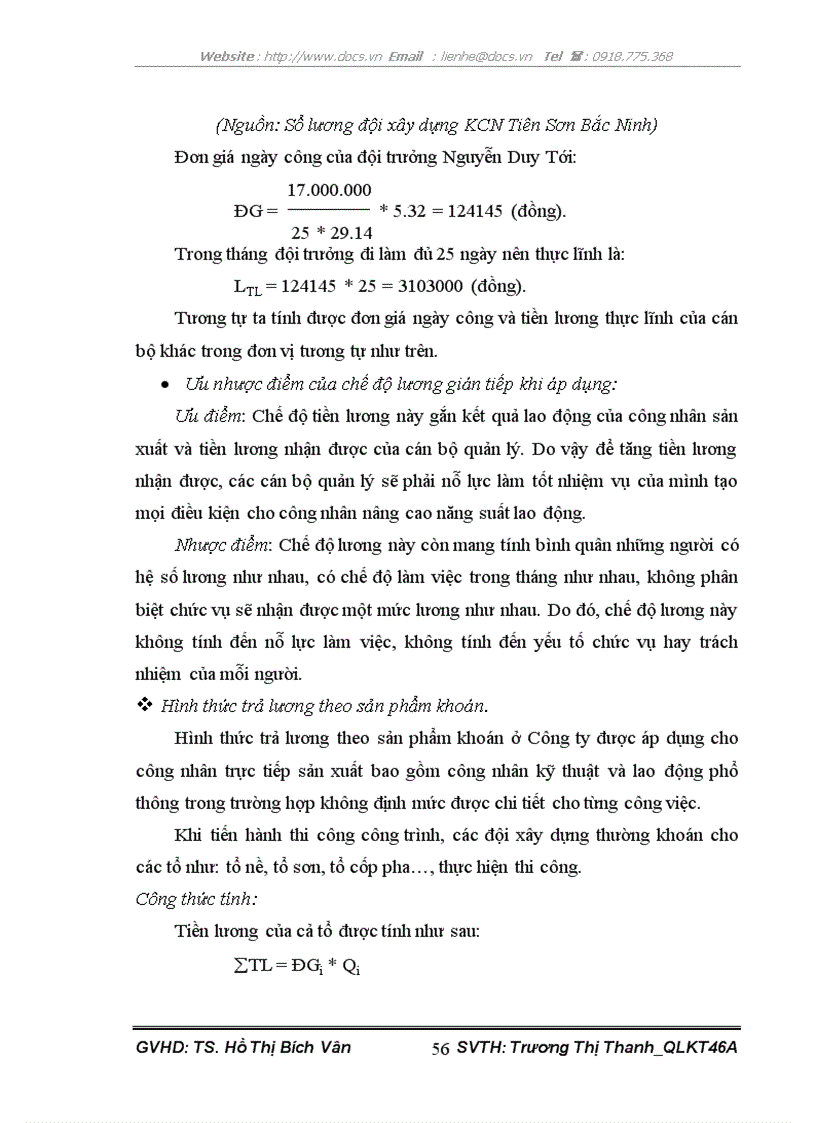 image for page Một số giải pháp nhằm hoàn thiện các hình thức trả lương tại công ty cổ phần đâù tư và xây dựng số 18 5