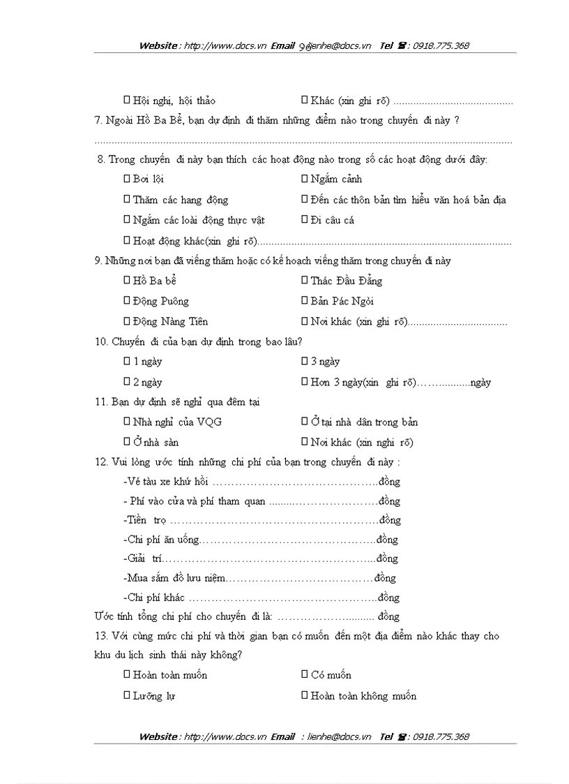 image for page Đánh giá giá trị giải trí và giá trị phi sử dụng của Vườn Quốc gia Ba Bể Bắc Kạn