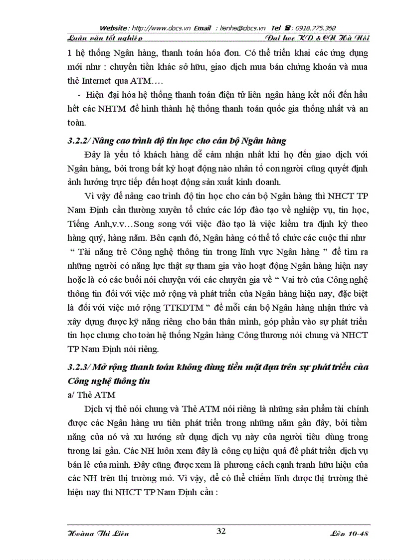 image for page Mở rộng thanh toán không dùng tiền mặt trên nền tảng phát triển công nghệ thông tin tại Ngân hàng Công thương Thành phố Nam Định