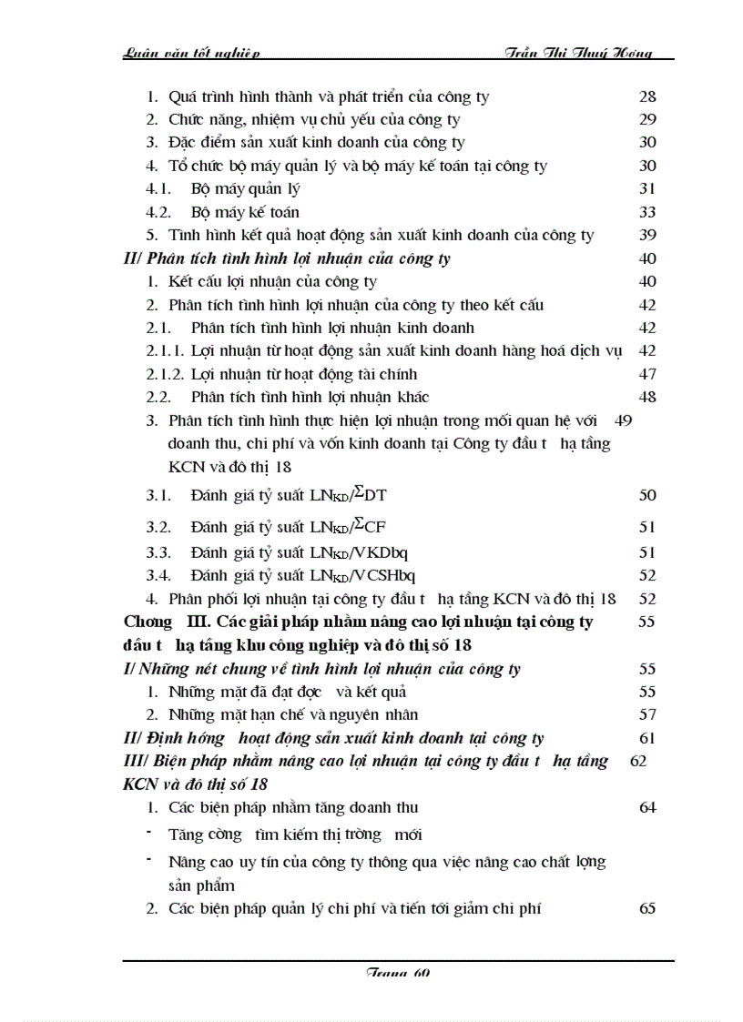 image for page Một số giải pháp nâng cao lợi nhuận tại công ty đầu tư hạ tầng khu công nghiệp và đô thị số 18