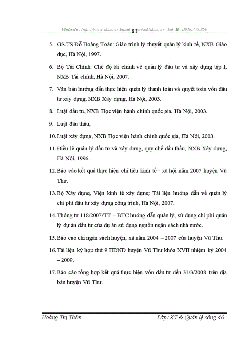 image for page Giải pháp nhằm tăng cường quản lý vốn đầu tư xây dựng cơ bản từ Ngân sách Nhà nước trên địa bàn huyện Vũ Thư