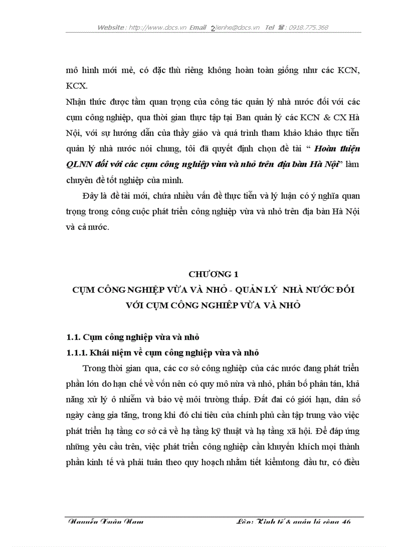 image for page Hoàn thiện QLNN đối với các cụm công nghiệp vừa và nhỏ trên địa bàn Hà Nội