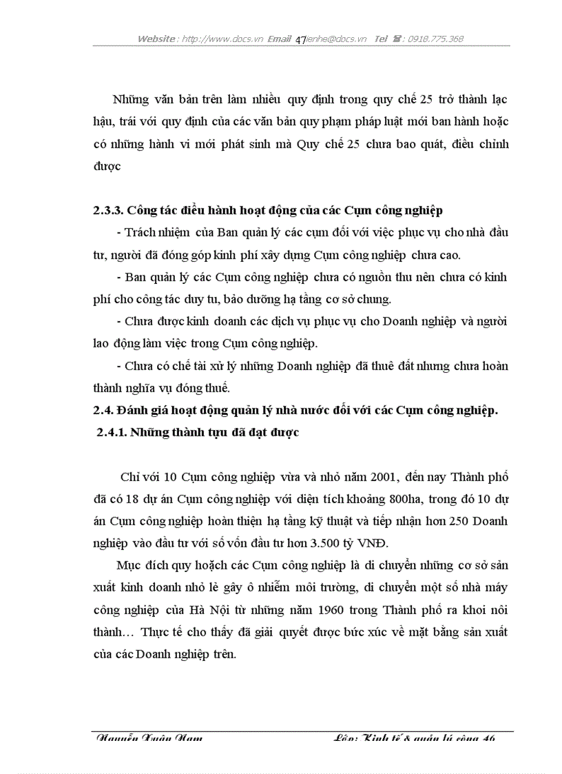 image for page Hoàn thiện QLNN đối với các cụm công nghiệp vừa và nhỏ trên địa bàn Hà Nội