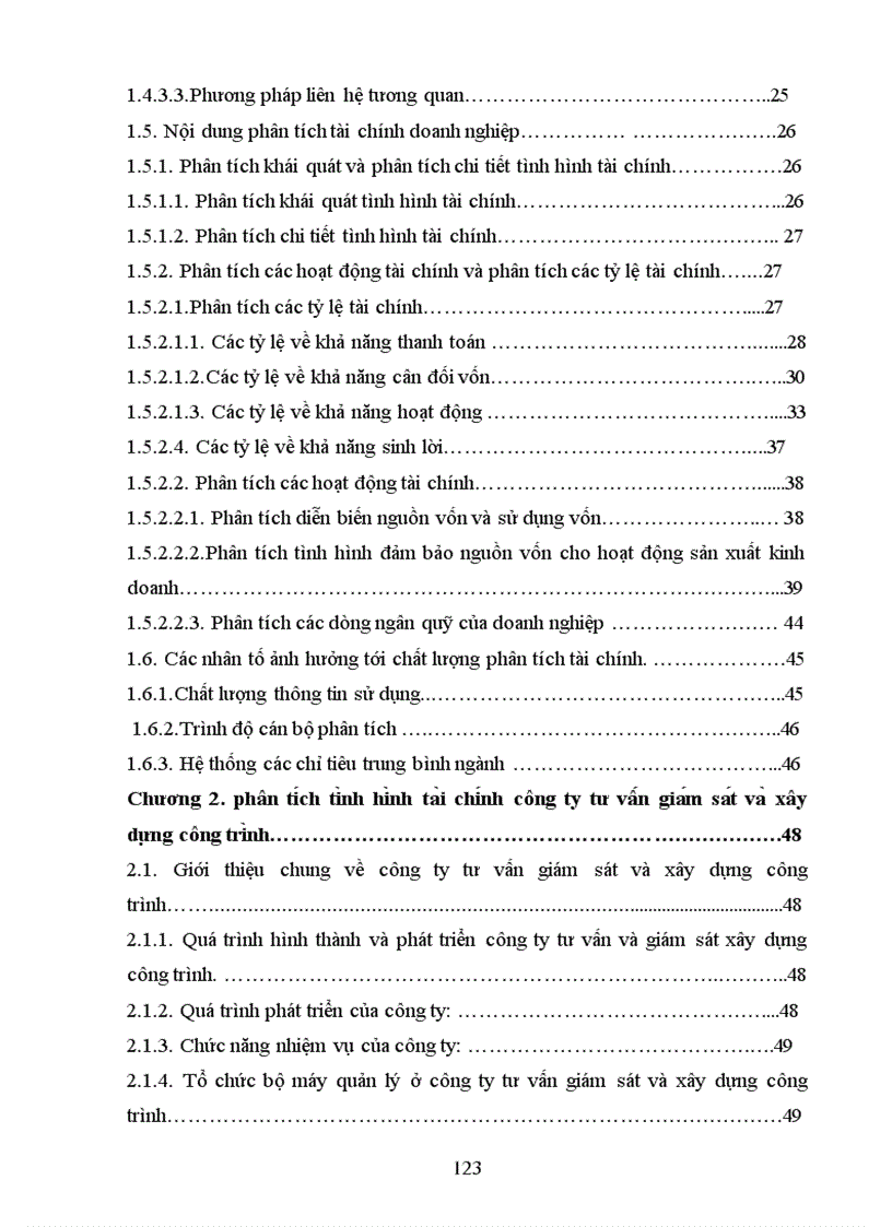 image for page Phân tích tình hình tài chính Công tư vấn giám sát và xây dựng công trình