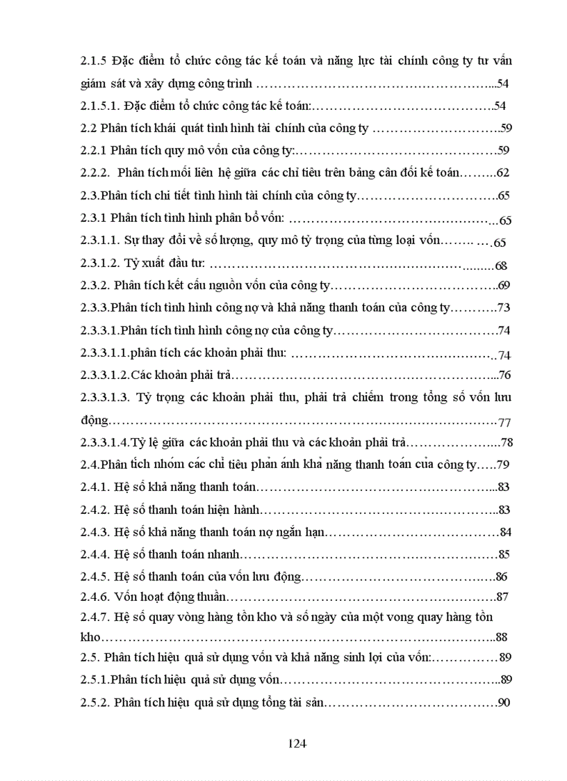 image for page Phân tích tình hình tài chính Công tư vấn giám sát và xây dựng công trình