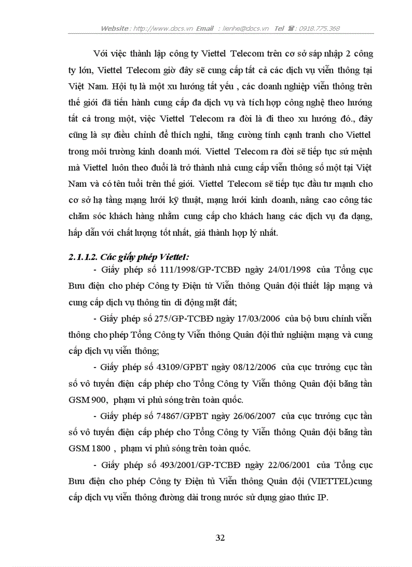 image for page Hoàn thiện chiến lược kinh doanh dịch vụ di động ở công ty Viễn Thông Viettel