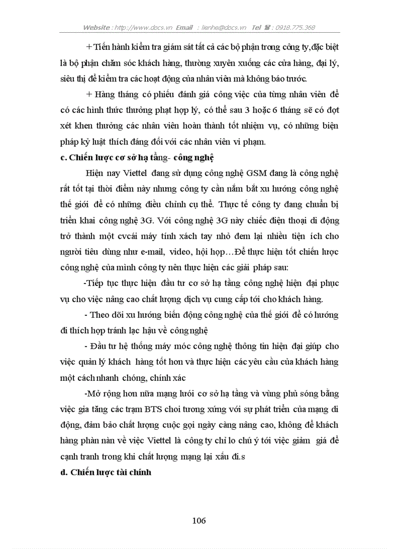 image for page Hoàn thiện chiến lược kinh doanh dịch vụ di động ở công ty Viễn Thông Viettel