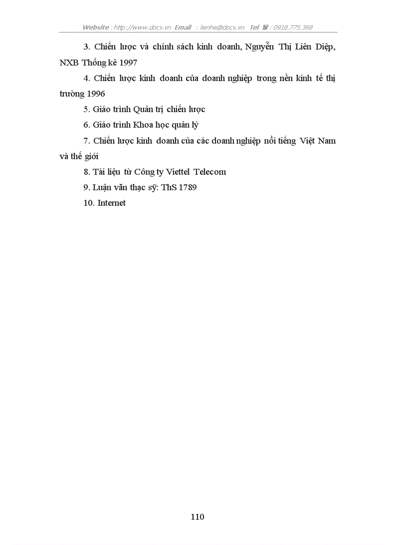 image for page Hoàn thiện chiến lược kinh doanh dịch vụ di động ở công ty Viễn Thông Viettel