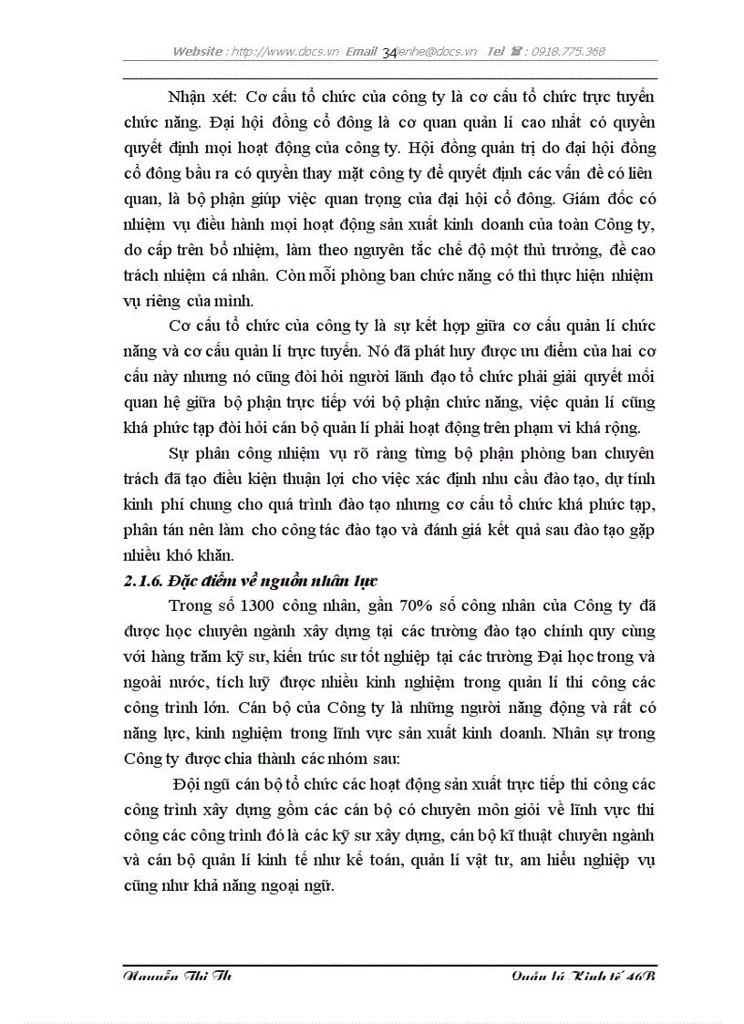 image for page Hoàn thiện công tác đào tạo và phát triển nguồn nhân lực tại Công ty cổ phần LICOGI 19