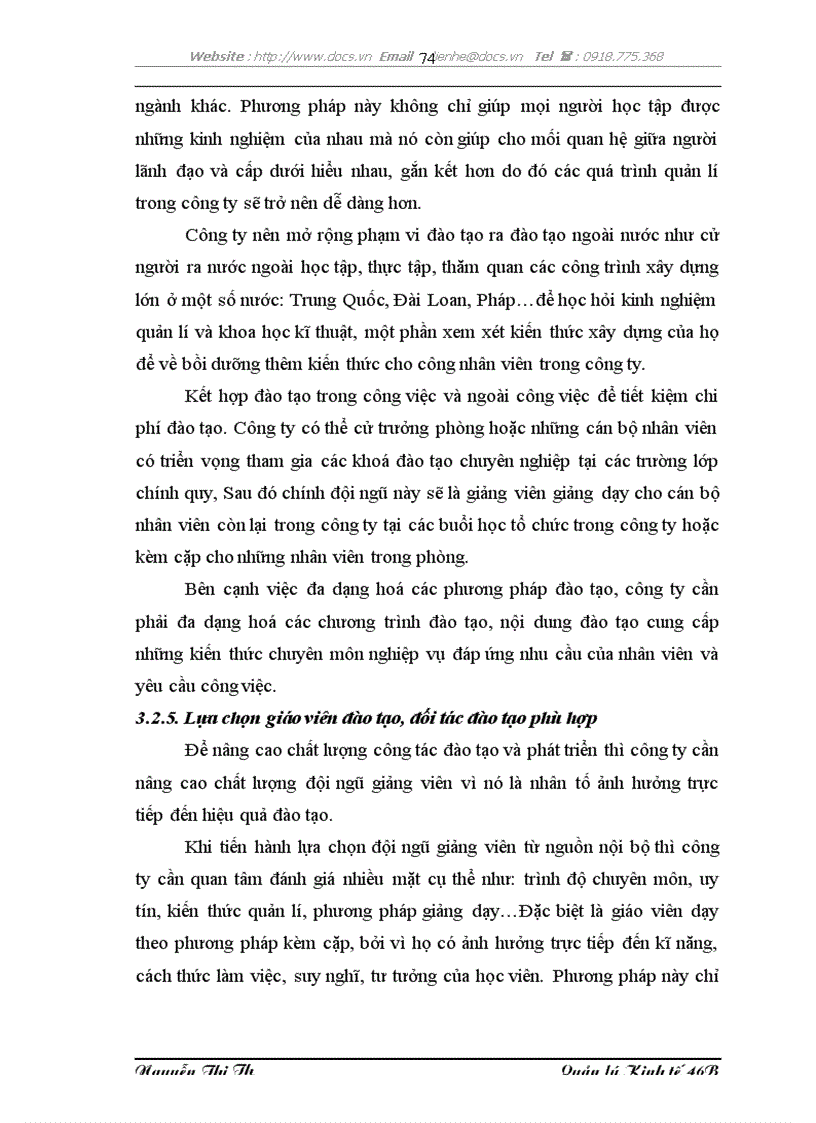 image for page Hoàn thiện công tác đào tạo và phát triển nguồn nhân lực tại Công ty cổ phần LICOGI 19