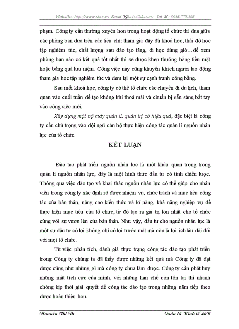 image for page Hoàn thiện công tác đào tạo và phát triển nguồn nhân lực tại Công ty cổ phần LICOGI 19